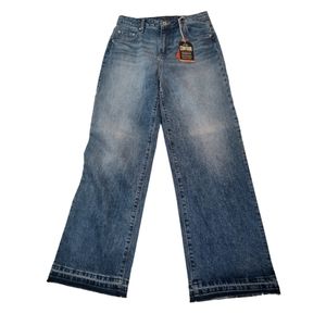 Jag jeans high-rise waist wide leg size 10 nwt raw hem